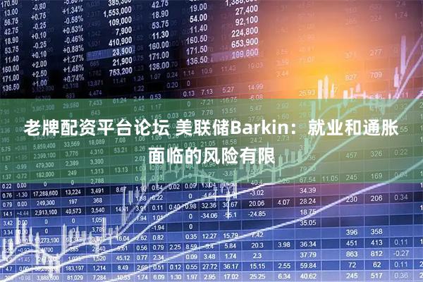 老牌配资平台论坛 美联储Barkin：就业和通胀面临的风险有限