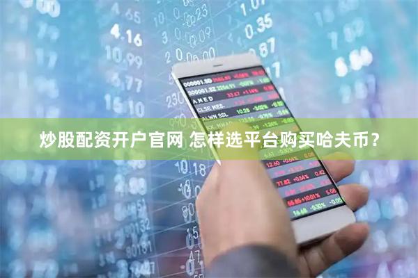 炒股配资开户官网 怎样选平台购买哈夫币？